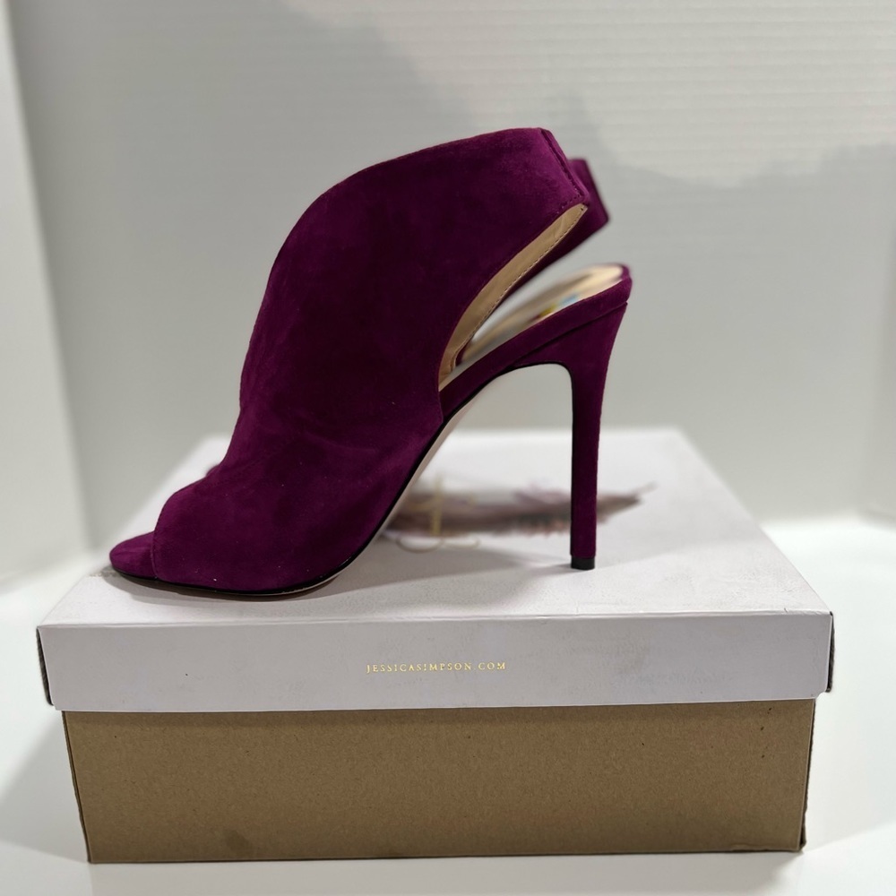 Jessica Simpson Women’s Boysenberry Suede Shoes sz 7 NEW - Picture 11 of 12